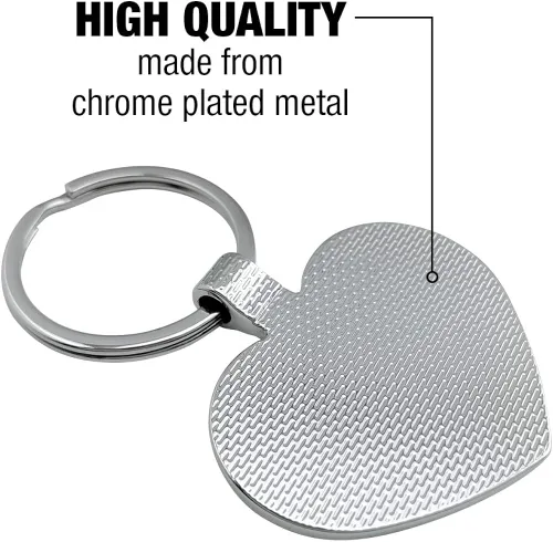 Vista 4 de GRAPHICS & MORE California Republic State Flag Keychain Heart Love Metal Key Chain Ring