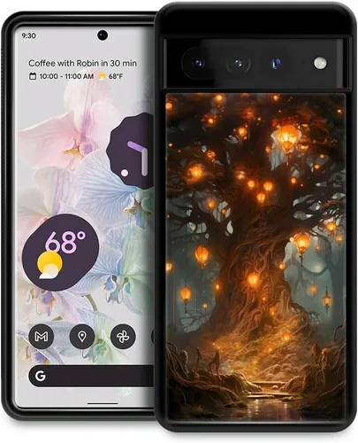 Vista 27 de CARLOCA Funda compatible con Google Pixel 7 Pro, increíble diseño de patrón de luz espacial nebulosa para niñas y niños, a prueba de golpes