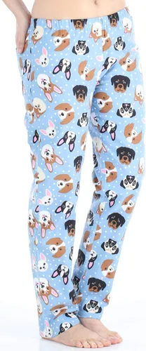 Vista 3 de PajamaMania - Pijama de franela de algodón, con manga larga y botones, para mujer