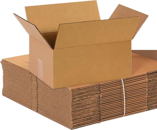 Vista 2 de BOX USA Cajas de cartón corrugado de 14 x 9 x 6 pulgadas, tamaño mediano de 14 pulgadas de largo x 9 pulgadas de ancho x 6 pulgadas de alto, paquete
