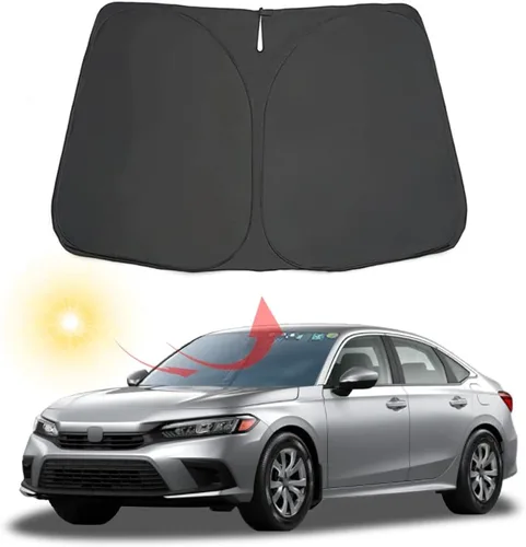 Vista 8 de Parasol plegable para parabrisas delantero de automóvil, protector de parasol de ajuste personalizado para Honda CR-V 2012 2013 2014 2015 2016