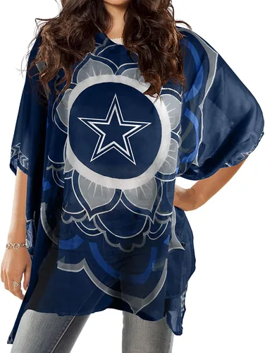 Vista 19 de Caftán de la NFL, Rojo, talla única Se ajusta a la mayoría