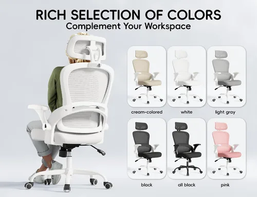 Vista 9 de TRALT Silla de Oficina – Silla de Oficina Ergonómica con Soporte para la Espalda, Silla de Computadora - Sillas de Escritorio para Oficina en Casa