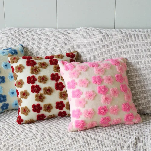 Vista 5 de Juego de 2 fundas de almohada decorativas para sofá, cama, sala de estar, 18 x 18 pulgadas, color verde claro
