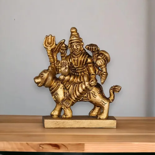 Vista 9 de LOVENSPIRE Estatua de diosa Lakshmi de latón macizo para Pooja (3.5 pulgadas) – Ídolo de la deidad espiritual india para decoración de mandir