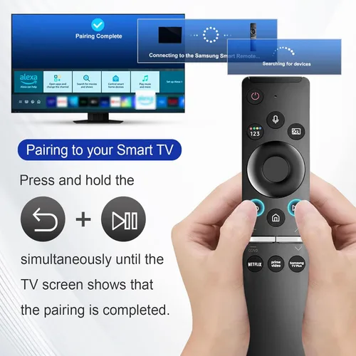 Vista 13 de Control remoto por voz para Samsung Smart TV, control remoto universal, compatible con todos para Samsung TV, LED, QLED, UHD, SUHD, HDR, marco LCD