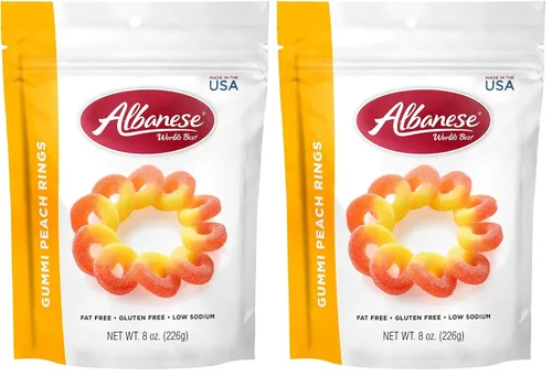 Vista 10 de Albanese - Gomitas de anillos de melocotón, 4.5 libras de caramelo