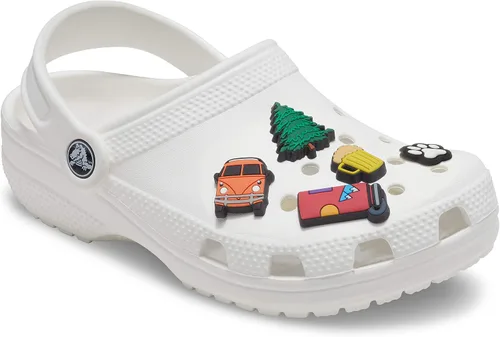 Vista 2 de Crocs Zuecos clásicos Cómodos zapatos de agua sin cordones, color blanco, 7 mujeres5 hombres, paquete de 5 dijes para zapatos Personaliza