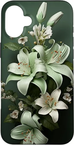 Vista 21 de Funda para iPhone 12 mini Sage green Wildflower Aesthetic Flower