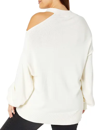 Vista 6 de The Drop Suéter holgado con cuello en V y hebilla para mujer lucyswhims