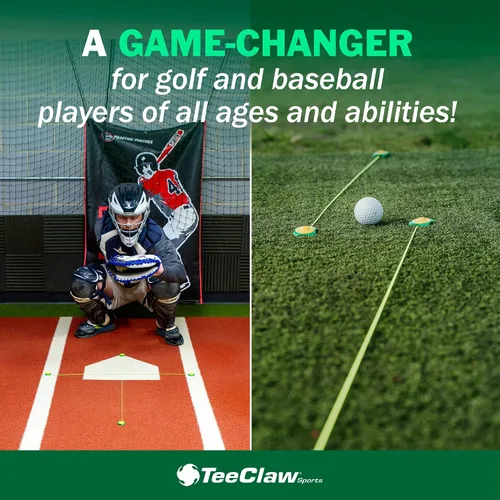 Vista 5 de Tee Claw - Paquete de 20 cordones para práctica de golf - Ayuda de entrenamiento multiusos, béisbol y otros deportes