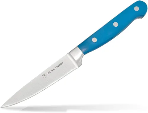 Vista 12 de DURA LIVING Juego de 2 cuchillos de cocina de alta calidad, cuchillo utilitario ultraafilado de 5 pulgadas y cuchillo de pelar de 3.5 pulgadas