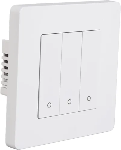 Vista 2 de Interruptor de luz inteligente, panel de control inteligente de 3 bandas, interruptores de luz de aplicación, panel de control inteligente