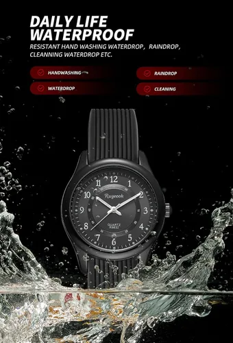 Vista 4 de Reloj de pulsera para enfermera, fácil de leer, correa de silicona, resistente al agua, de segunda mano, para mujer