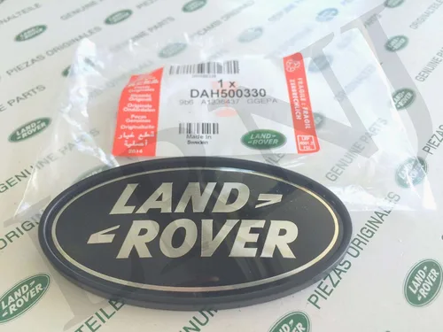 Vista 5 de Land Rover Insignias Ovaladas Negras SOBRE Plata - Nuevas Piezas Originales DAG500160 + DAH500330