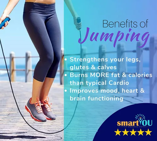 Vista 3 de Cuerda de saltar de alta velocidad por smartYOU – Calidad premium – Mejor para cardio, MMA, boxeo, WOD – Cuerda de acero con revestimiento de goma