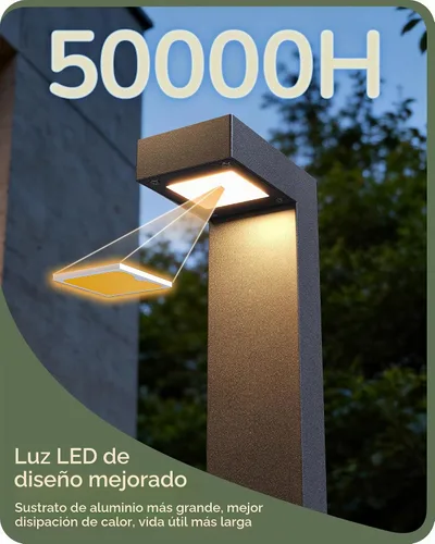 Vista 3 de EDISHINE Luces de camino de bajo voltaje con cable, 3000K 3.2W 50,000 horas LED impermeables para exteriores con conectores, 12V, luces de camino