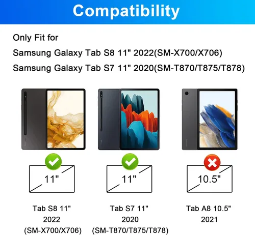 Vista 2 de LAMA Funda con teclado retroiluminado con mouse para Samsung Galaxy Tab S10 Lite/S10 FE/S9 FE de 10.9 pulgadas, funda delgada con teclado y mouse