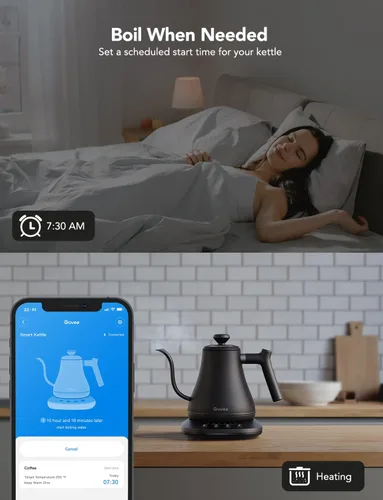 Vista 8 de Govee Paquete de termómetro de carne Bluetooth con hervidor eléctrico inteligente Govee