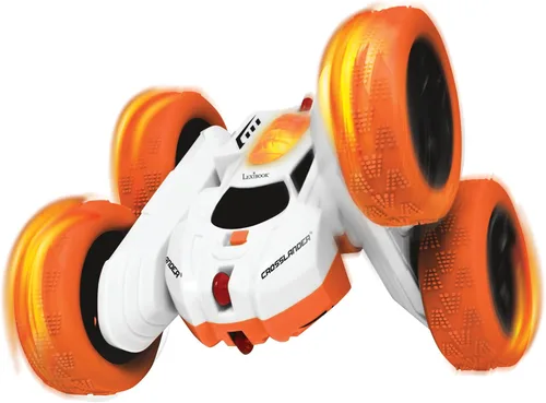 Vista 11 de LEXiBOOK - Crosslander Luminous Terrain Car, control remoto de muñeca, recargable, kit de acción electrónica, blanco/naranja