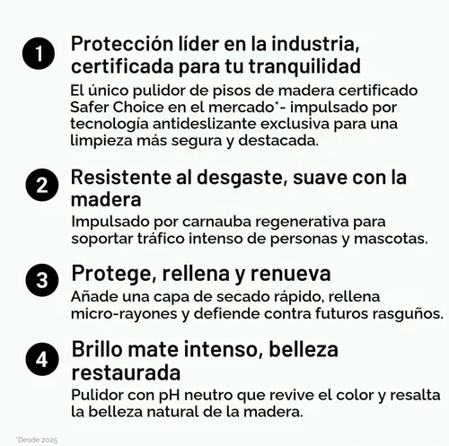 Vista 9 de Quick Shine Brillo de piso de madera dura, 27 oz-6 unidades, brillo de aspecto natural Plant Derived Carnauba Polish, Renew & Protect, Streak &