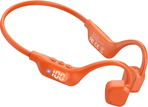 Vista 10 de Bone Conduction Headphones, 14H Playtime Bluetooth 6.0 Open-Ear Earbuds with Mic, IPX5 Waterproof Lightweight Headset, Wireless Sport Earphones for