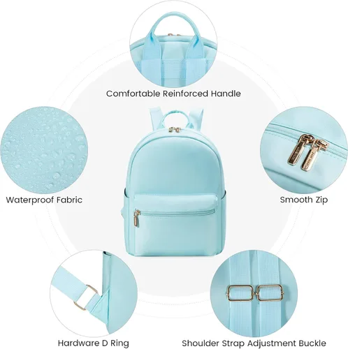 Vista 6 de LOVEVOOK Mini mochila pequeña y linda mochila de moda para niñas y mujeres