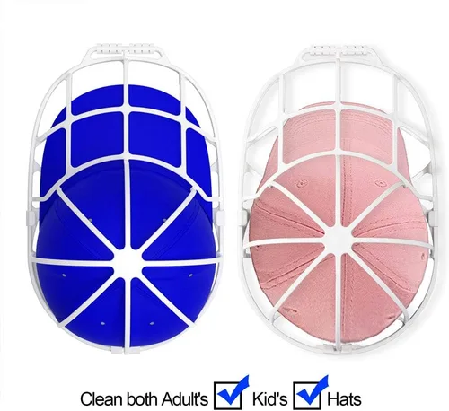 Vista 3 de Jaula Lavadora de Sombreros para Máquina Lavadora - Estante Limpiador de Gorras de Béisbol, Lavado de Gorras, Apto para Lavavajillas, Perfecto