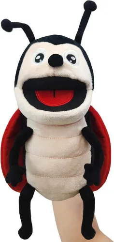Vista 9 de Marioneta de Mano de Peluche Realista de 13", Marionetas de Animales Insectos para Niños Marioneta de Mano de Animal de Peluche Insecto con Boca