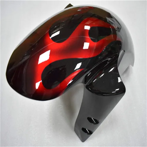 Vista 8 de Carenado para Yamaha YZF R6 2003-2005 y YZF R6S 2006-2009 (06 llamas rojas)
