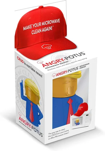 Vista 4 de Limpiador de vapor para microondas Angry POTUS Presidential Blue, es ENORME