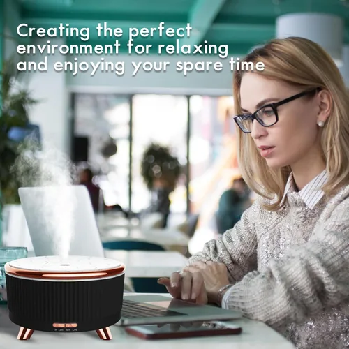 Vista 6 de Difusores para aceites esenciales para habitación grande, difusor de aromaterapia de 16.9 fl oz, humidificador de niebla fría con control remoto