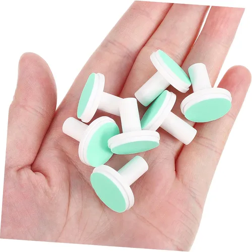 Vista 8 de DOITOOL Almohadillas de repuesto para lima de uñas de bebé, 24 cabezales de Verde