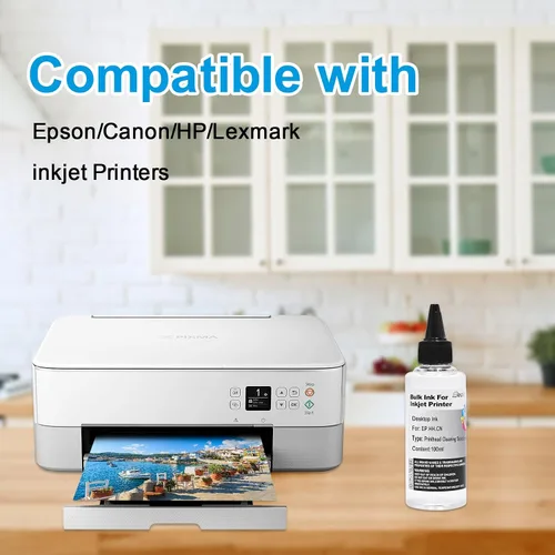 Vista 3 de Kit de limpieza de cabezal de impresión compatible con impresoras de inyección de tinta HP Canon, funciona con 8620 8610 8600 6830 6712 6700 6600
