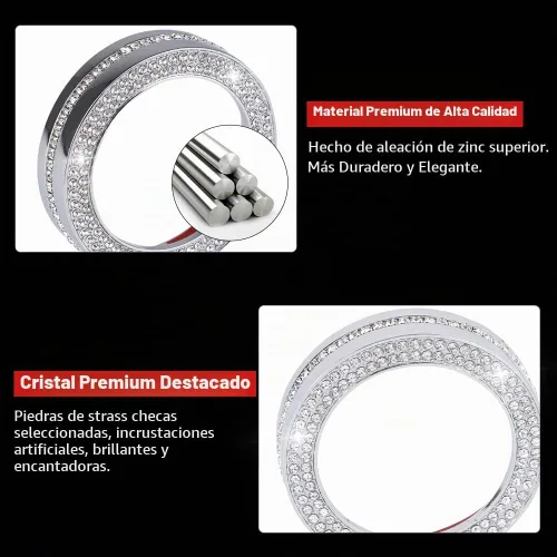 Vista 4 de PIFOOG Bling Explorer Accesorios para Ford 2023 2022 2021 2020 Cubierta de Perilla de Cambio de Marchas Calcomanía Cristal Perillas de Interruptor