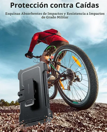 Vista 6 de FNTCASE Funda para iPhone 15 Plus con clip para cinturón y soporte, color Negro