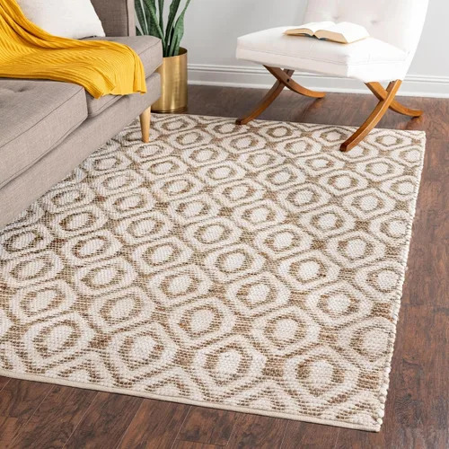 Vista 11 de Unique Loom Chindi Jute Collection - Alfombra de área (1 pies 2 pulgadas x 6 pies 1 pulgada, camino de mesa, azul marino)