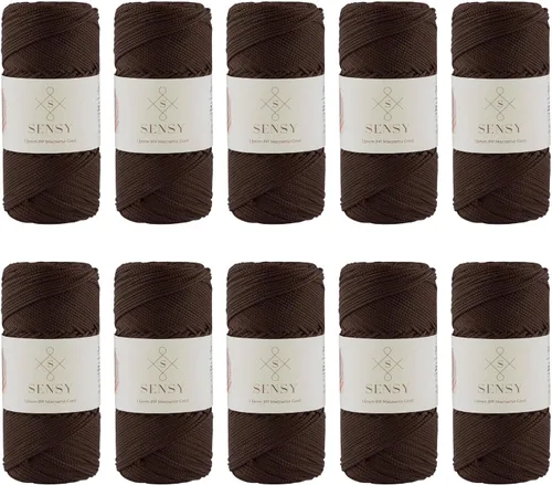 Vista 66 de Sensy Premium Cuerda de Poliéster 1.5mm (0.059 pulgadas) 164 Yardas Cuerda de Polipropileno 100% Cuerda de Macramé 1.5mm Cuerda para Bolsa