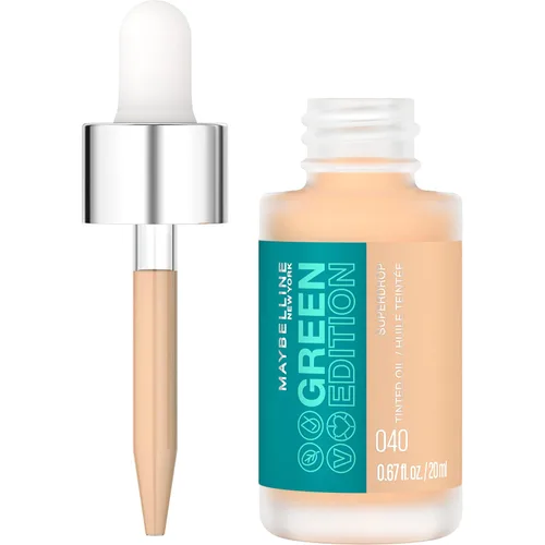 Vista 17 de Maybelline Green Edition Superdrop - Base de maquillaje de base de aceite tintado, base de cobertura natural ajustable formulada con aceite de 95