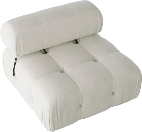 Vista 17 de WJShome Sofá modular modular de 103.95 pulgadas, sofá convertible de terciopelo de 3 plazas minimalista para sala de estar, sofá moderno y grande