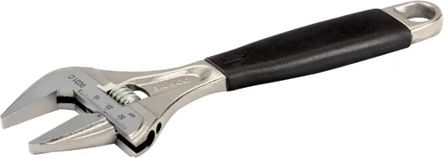 Vista 3 de Bahco BAH9029RTUS Ergo - Llave ajustable de boca grande, boca ancha fina con mango de goma, 6 pulgadas, acabado de fosfato negro
