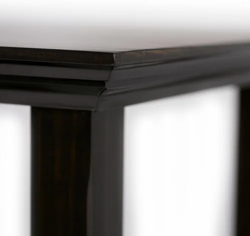 Vista 7 de SIMPLIHOME Amherst - Mesa consola – Mesa de sofá de madera maciza de 48 pulgadas de ancho en color marrón nogal, mesa de almacenamiento