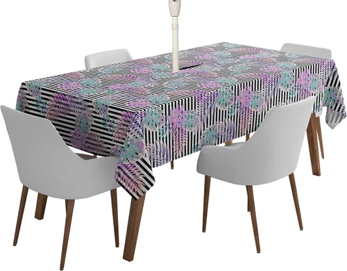 Vista 49 de Mantel cuadrado para interiores y exteriores de 58 x 58 pulgadas, mantel cuadrado impermeable para mesa de patio, manteles de primavera/verano