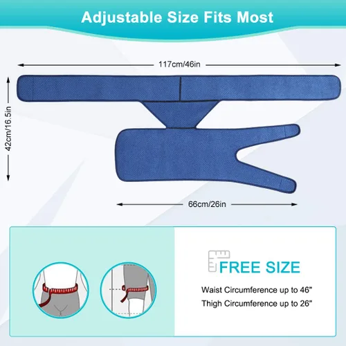 Vista 3 de Soporte de cadera para aliviar el dolor de ciática, protector de compresión para cadera para isquiotibiales, articulaciones, artritis, músculos