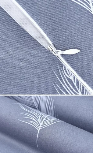 Vista 6 de Fundas de almohada de algodón con estampado a cuadros para contorno de cuello de espuma viscoelástica con cremallera (estilo A) Almohada de espuma