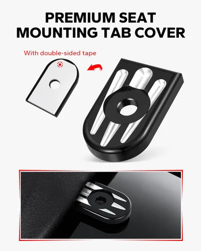 Vista 5 de Amazicha Perno de asiento de acero inoxidable con tapa de tornillo, kit negro compatible con Harley Davidson 1996-2025