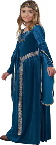 Vista 2 de Disfraz de princesa medieval para niñas