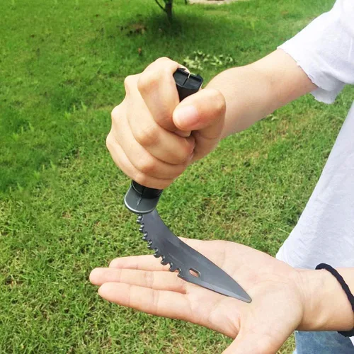 Vista 3 de zonzxcv La daga de plástico no afilada para Halloween, accesorios de seguridad no dañará el cuchillo falso de 9 pulgadas