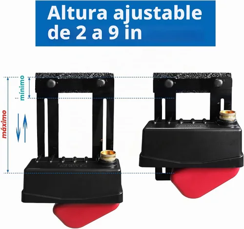 Vista 2 de Nivelador de agua para piscina, altura ajustable de 2 a 9 pulgadas, mantiene automáticamente el nivel de agua establecido