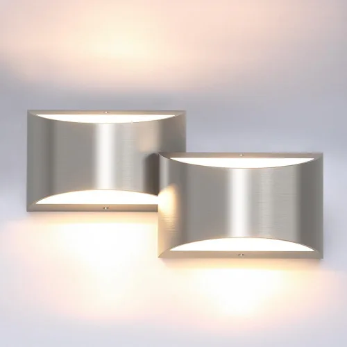 Vista 19 de Aipsun Aplique de Pared de Latón Cepillado Luces de Pared Interiores con Cableado Directo 1 Paquete Luz de Montaje en Pared Hacia Arriba y Hacia